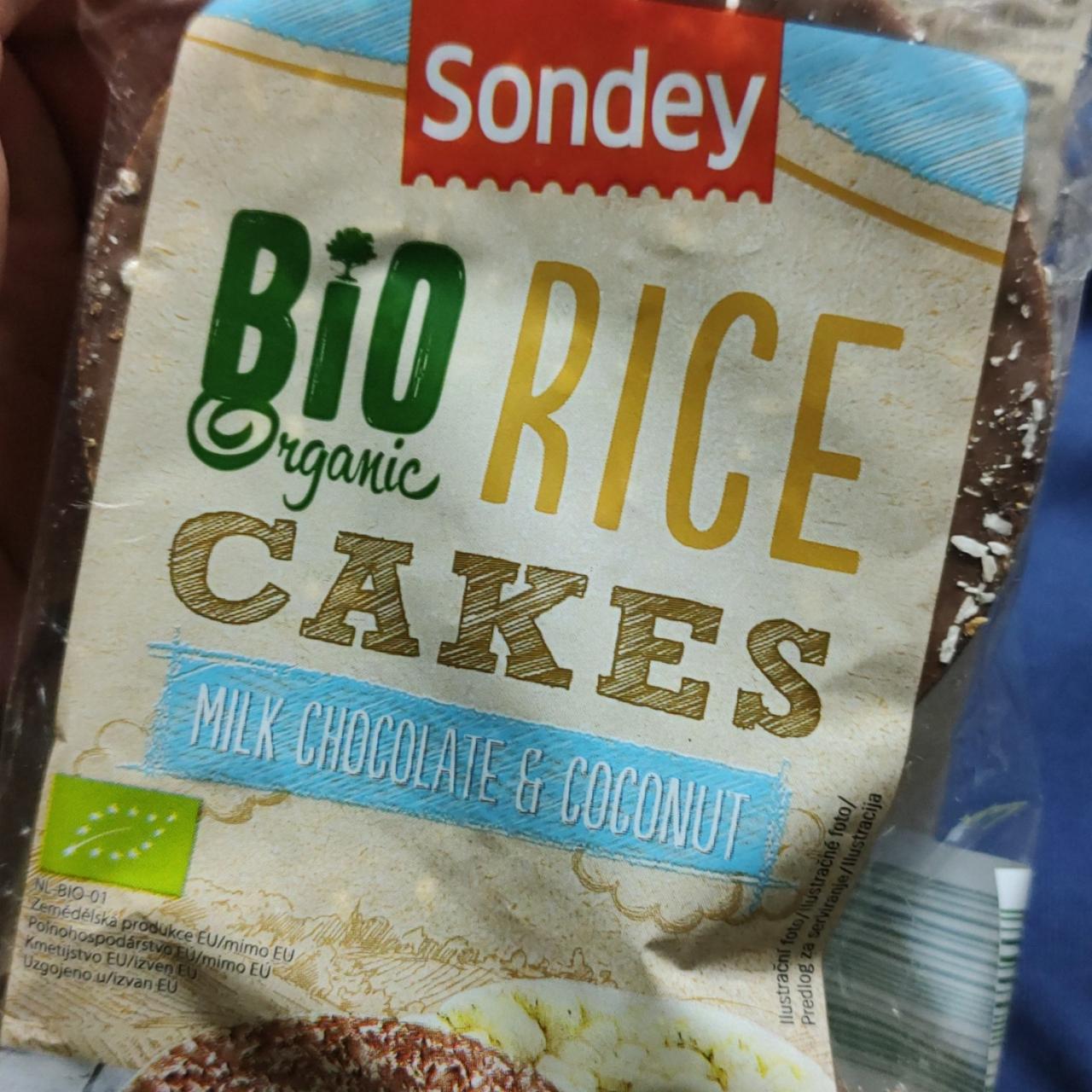Képek - Bio organic Rice cakes Milk chocolate & coconut Sondey