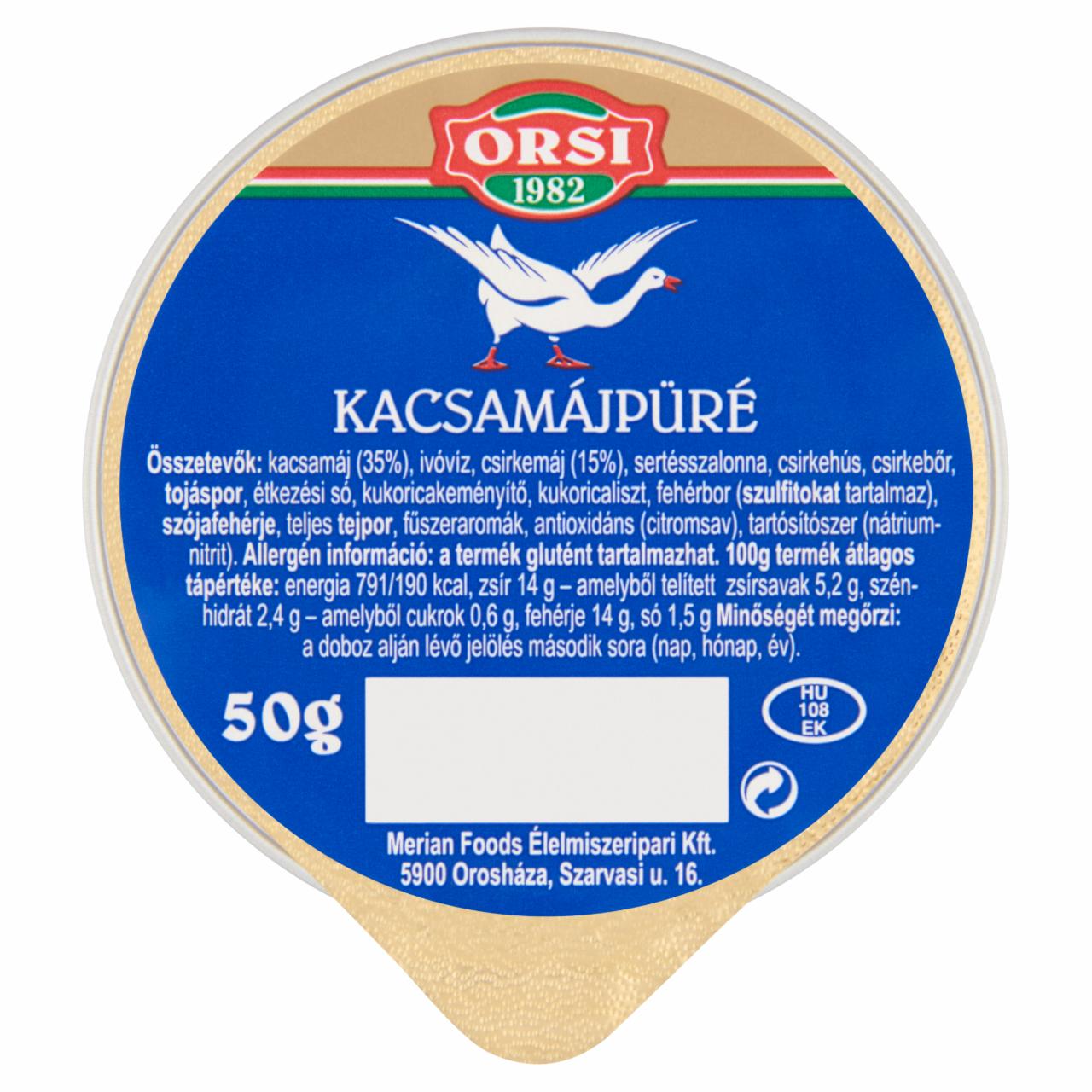 Képek - Orsi kacsamájpüré 50 g