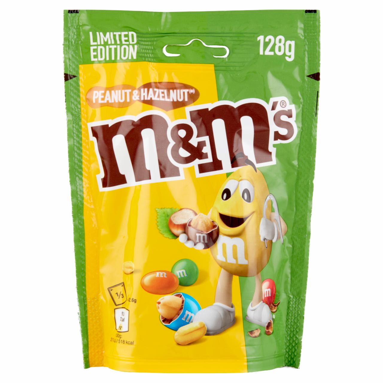 Képek - M&M's földimogyoró és törökmogyoró keveréke tejcsokoládé bevonattal és színes cukormázzal 128 g