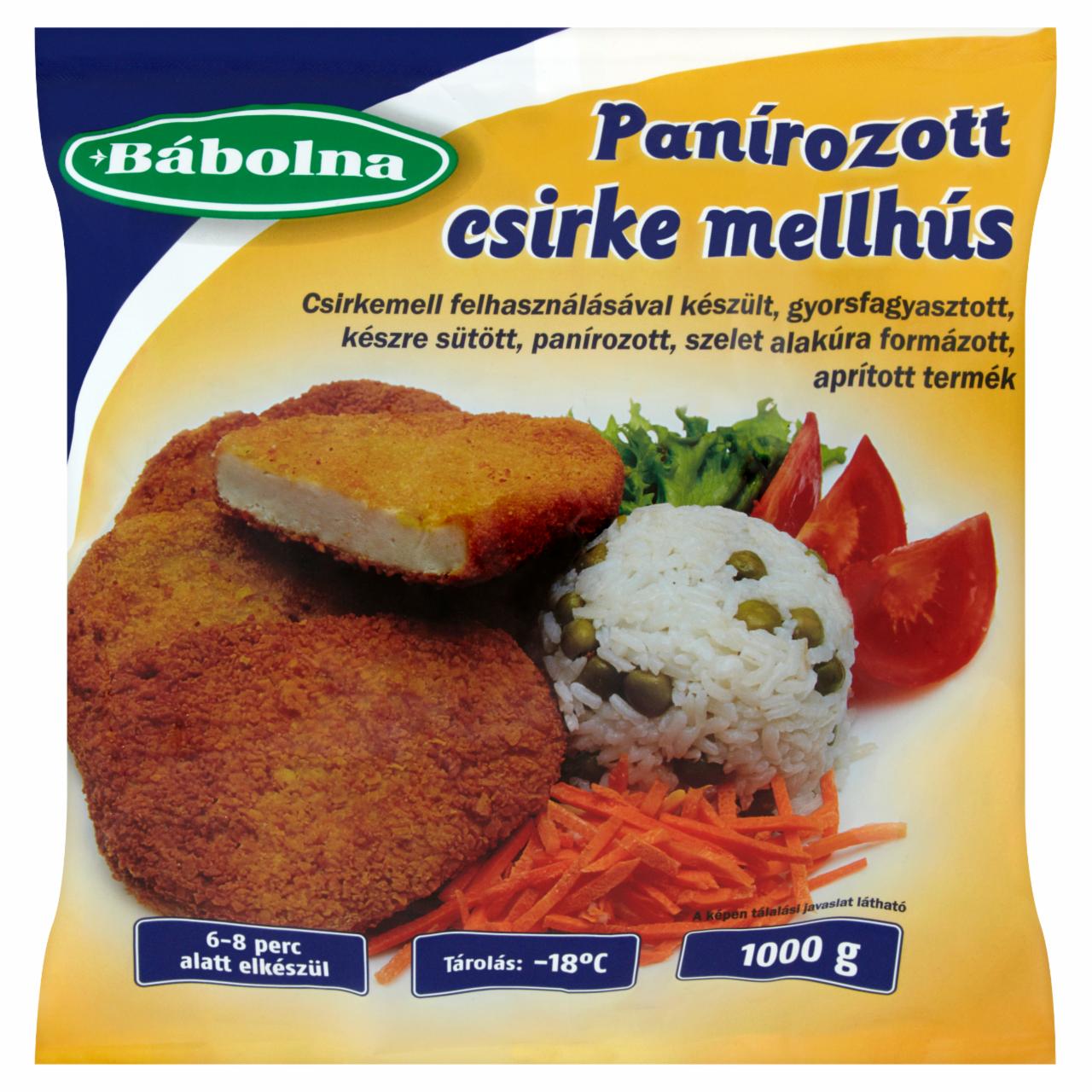 Képek - Bábolna gyorsfagyasztott panírozott csirke mellhús 1000 g