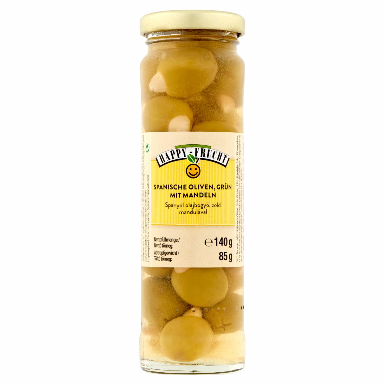 Képek - Happy Frucht zöld spanyol olajbogyó mandulával 140 g