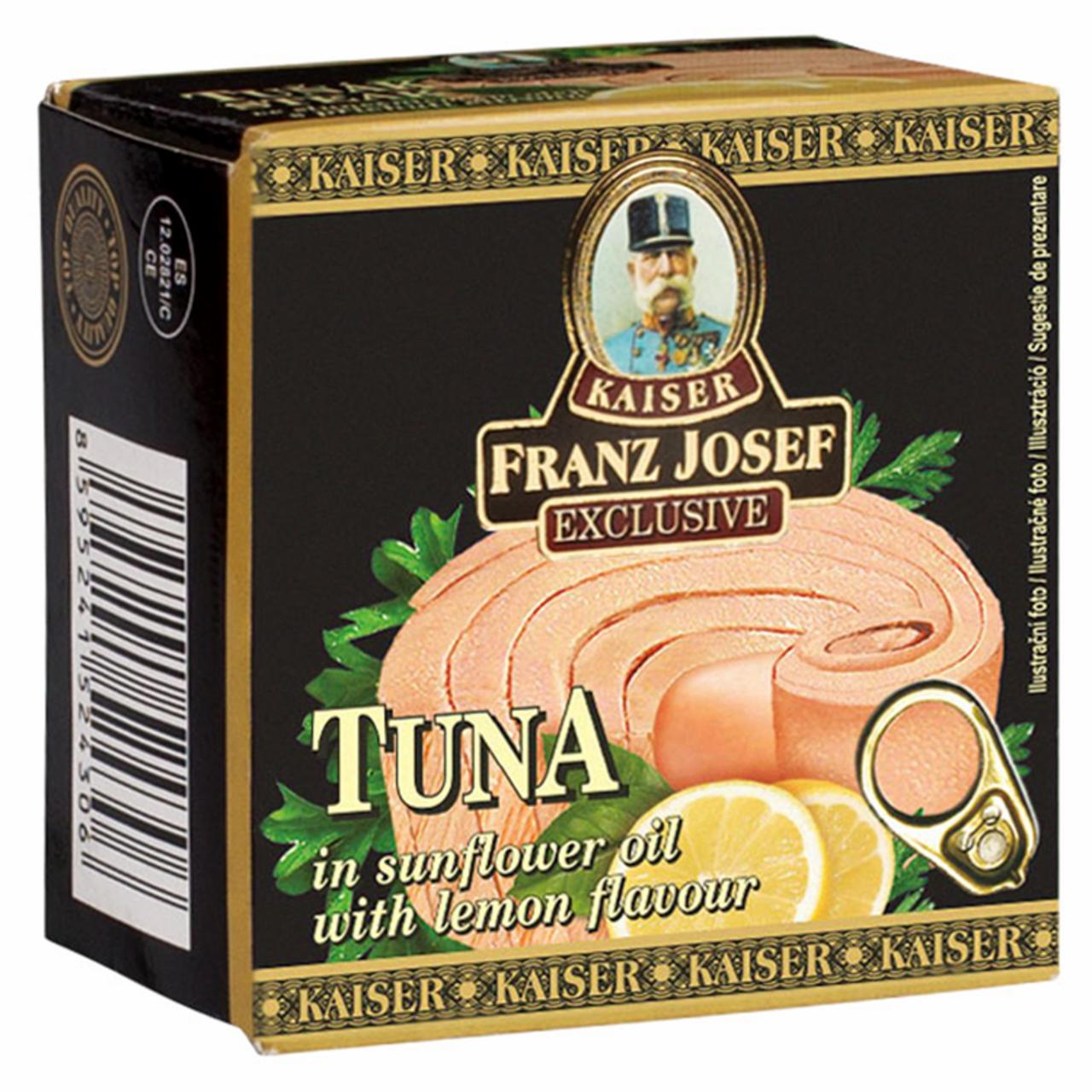Képek - Kaiser Franz Josef Exclusive tonhal napraforgó olajban citrom ízesítéssel 80 g
