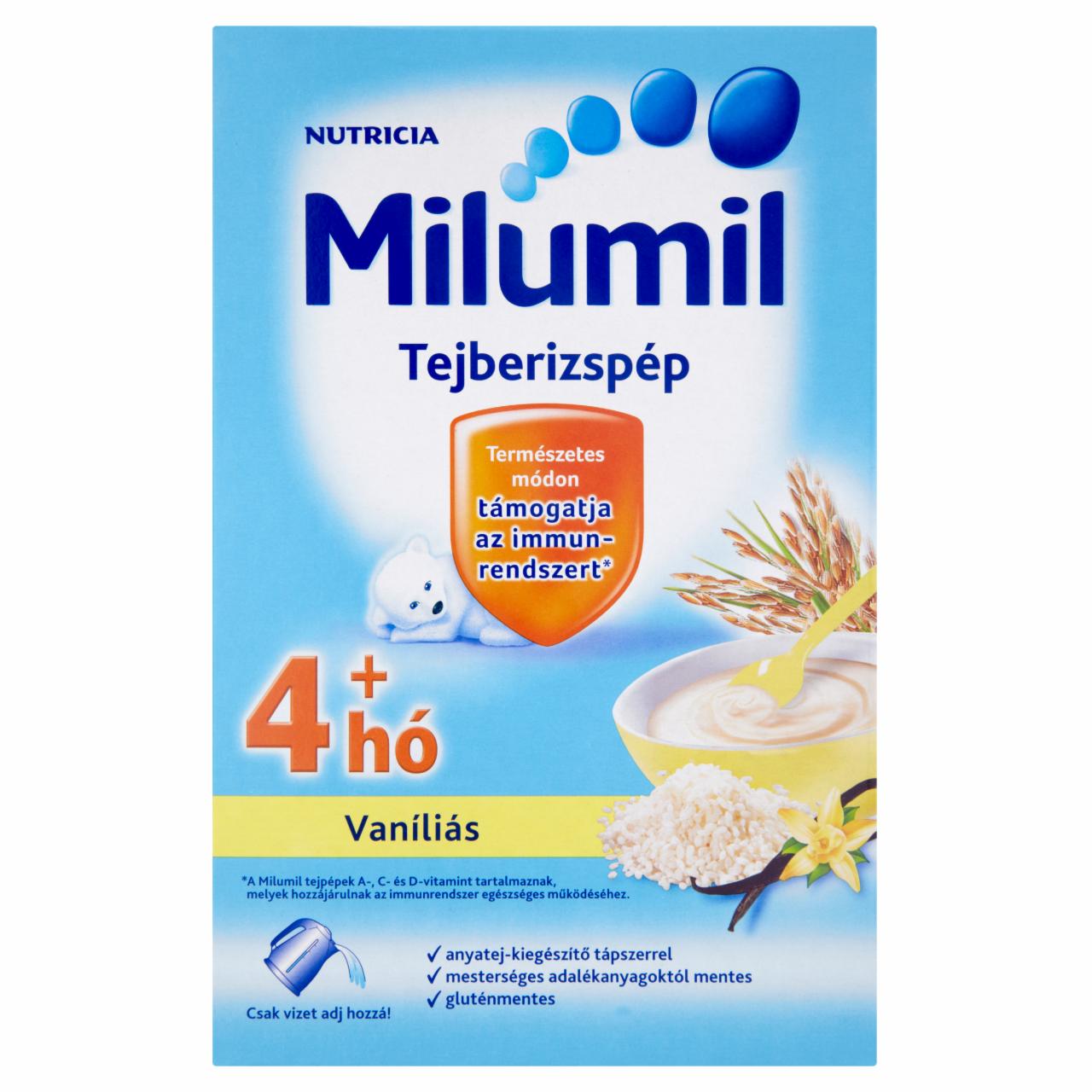 Képek - Milumil tejberizspép vaníliás 4 hó+ gluténmentes 225 g