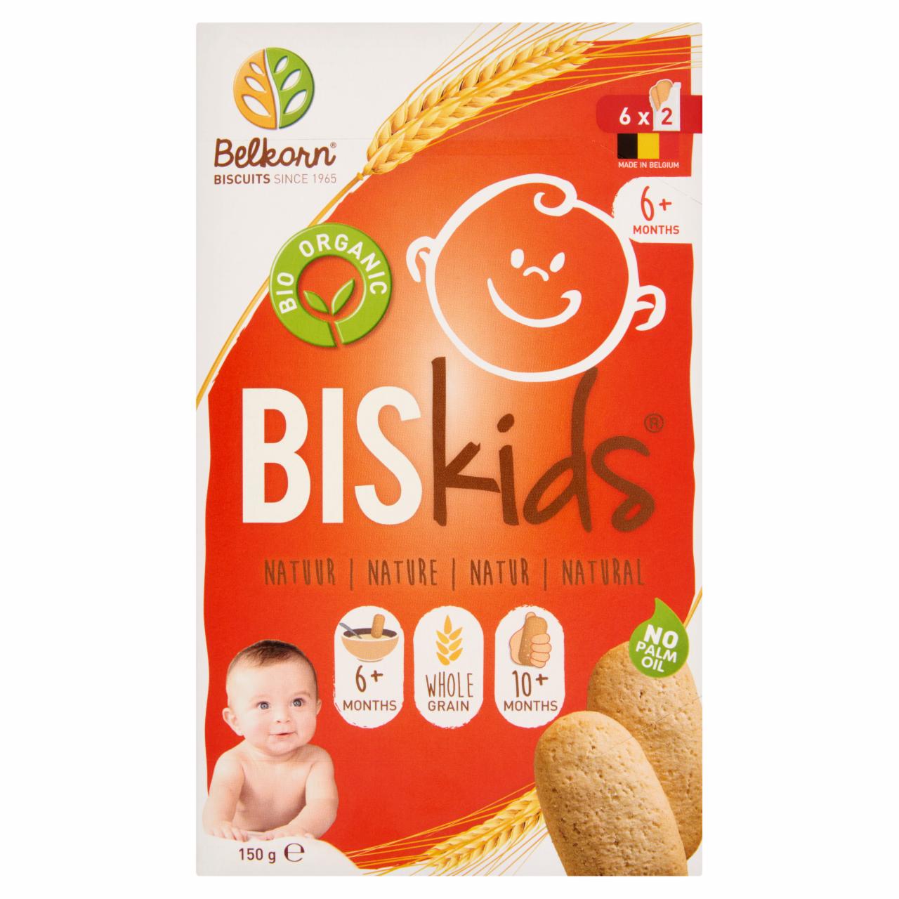 Képek - Belkorn Biskids BIO natúr babakeksz 6 hónapos kortól 150 g