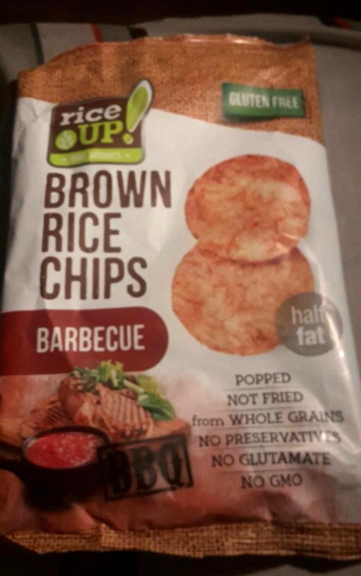 Képek - Eat Smart teljes kiőrlésű barna rizs chips barbecue ízesítéssel RiceUp!