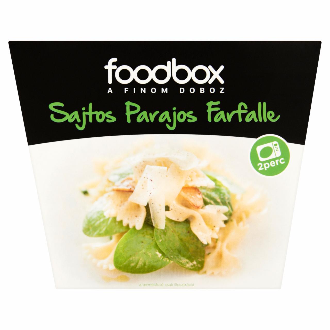 Képek - Foodbox sajtos parajos farfalle 330 g