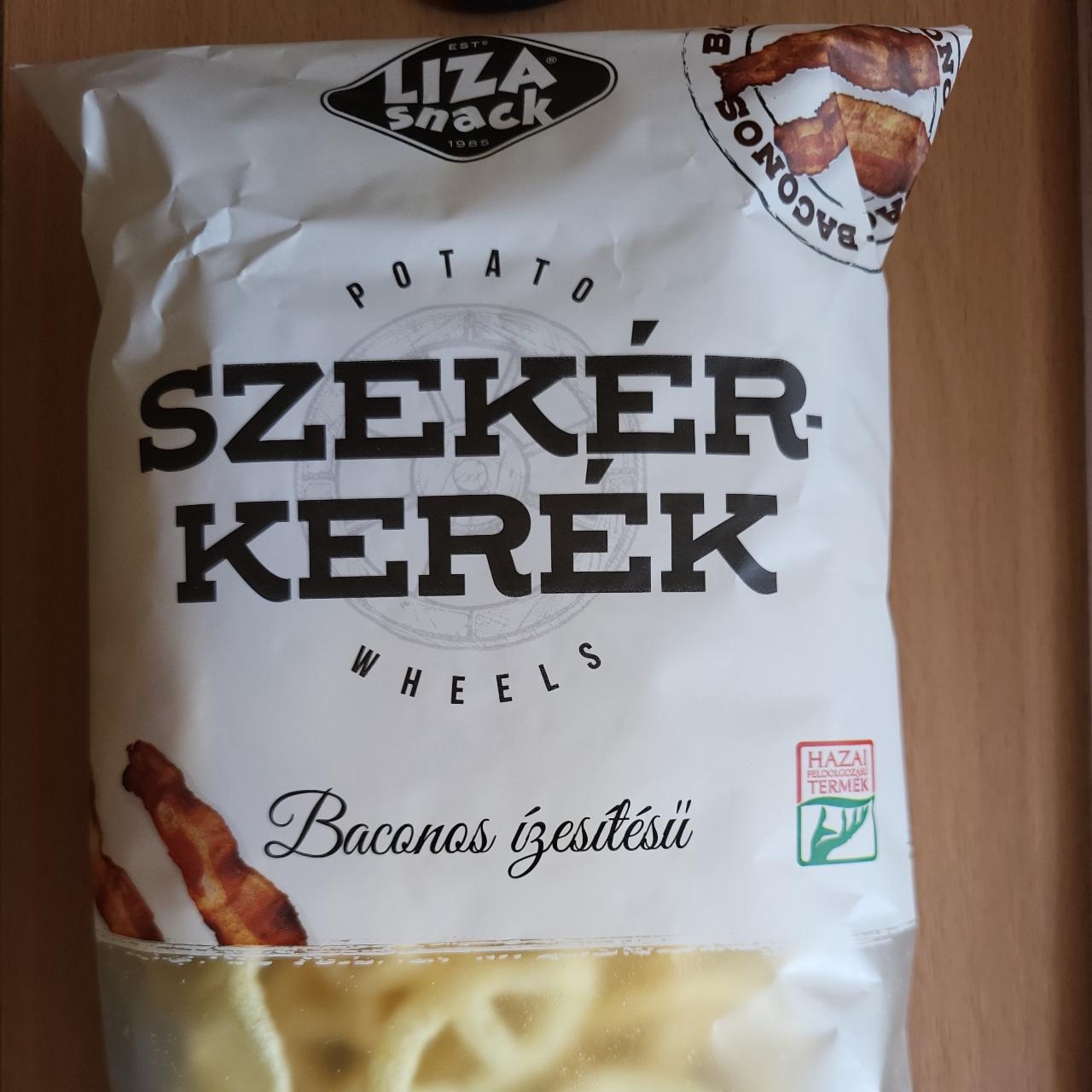 Képek - Liza Snack Szekérkerék baconos ízesítésű burgonyasnack 40 g