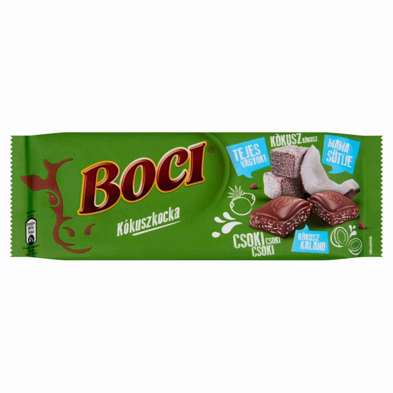 Képek - Boci kókuszkocka tejcsokoládé 90 g