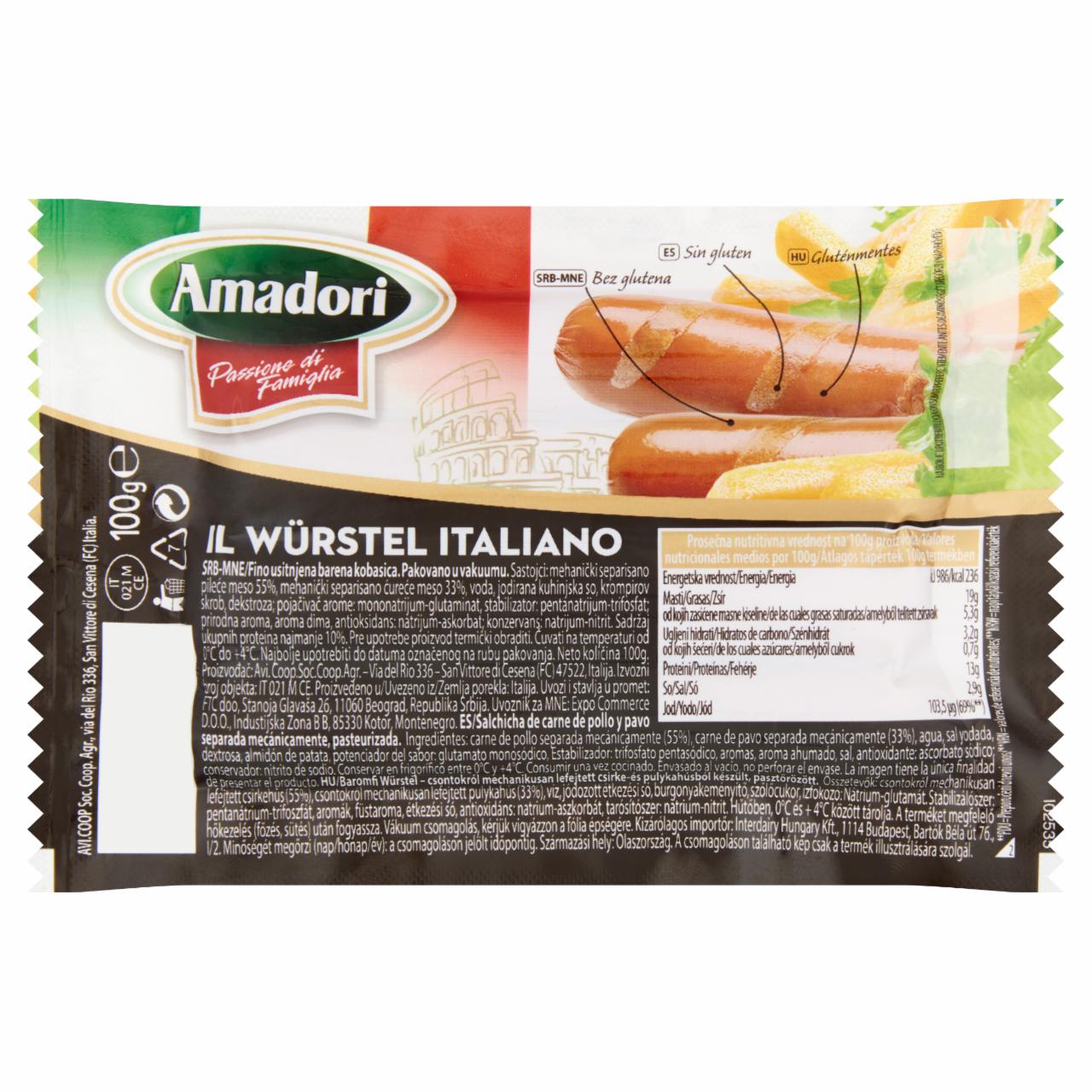 Képek - Amadori baromfi Würstel 100 g