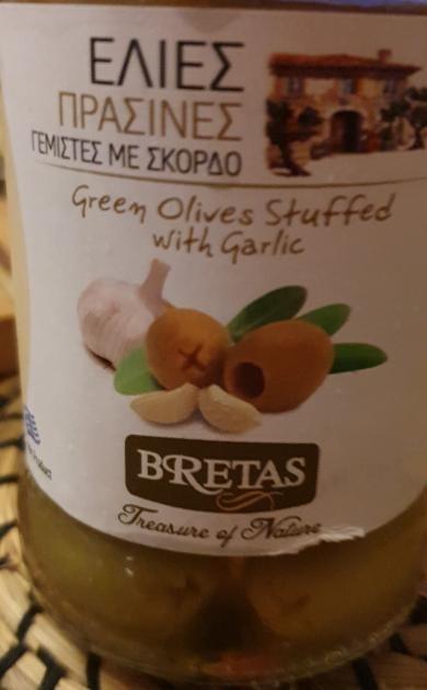 Képek - Bretas zöld olajbogyó fokhagymával töltve
