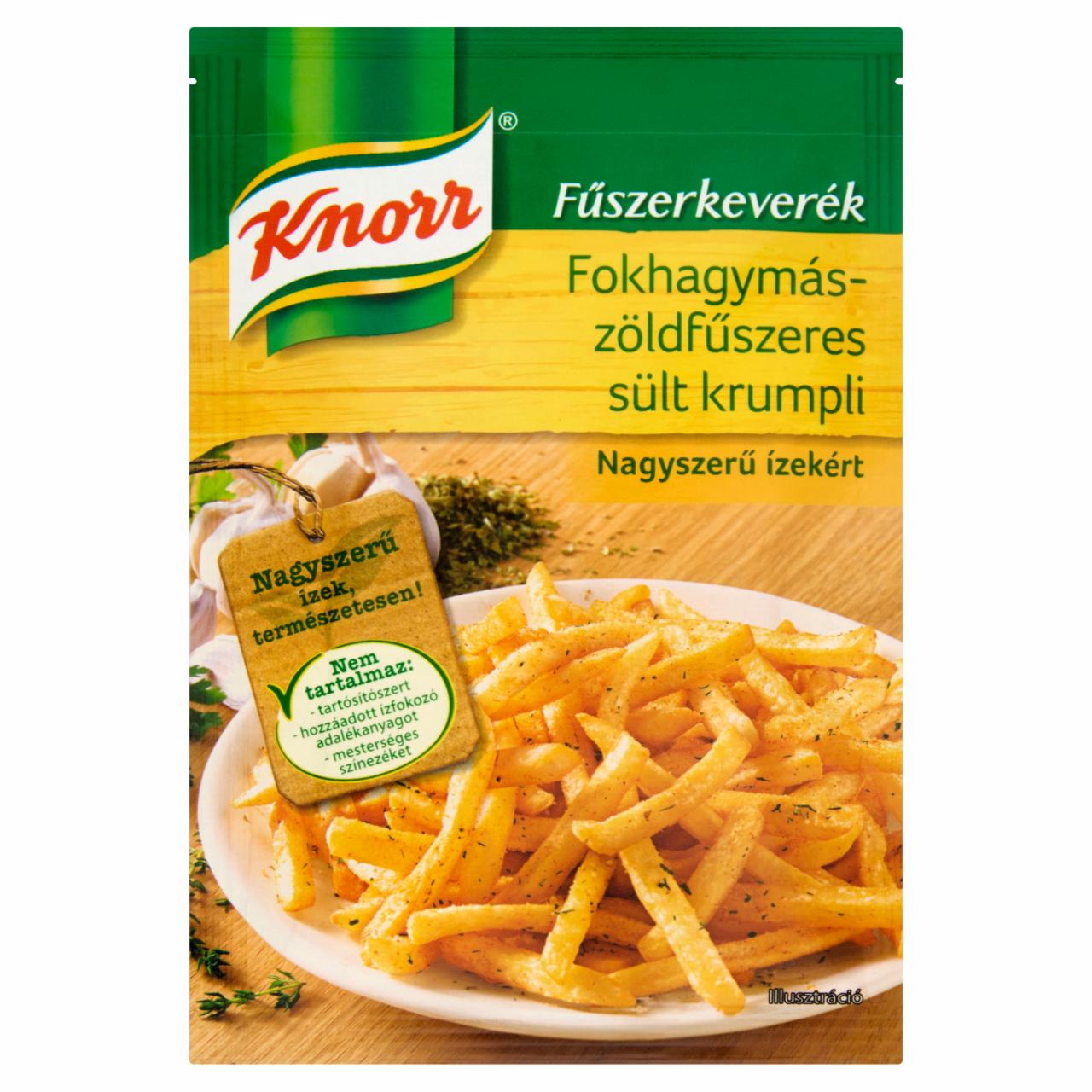 Képek - Knorr fokhagymás-zöldfűszeres sült krumpli fűszerkeverék 35 g