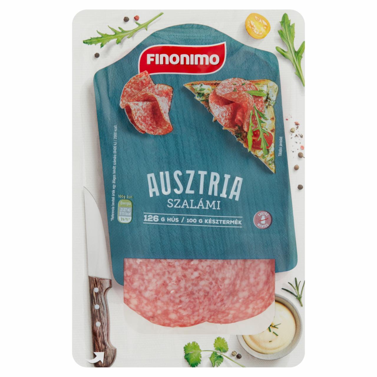 Képek - Finonimo Ausztria szeletelt szalámi 75 g