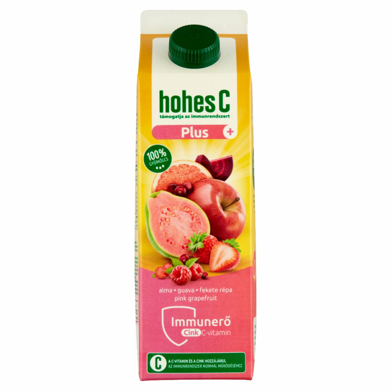 Képek - Hohes C Plus+ Cink 100% vegyes gyümölcs- és zöldséglé cinkkel 1 l