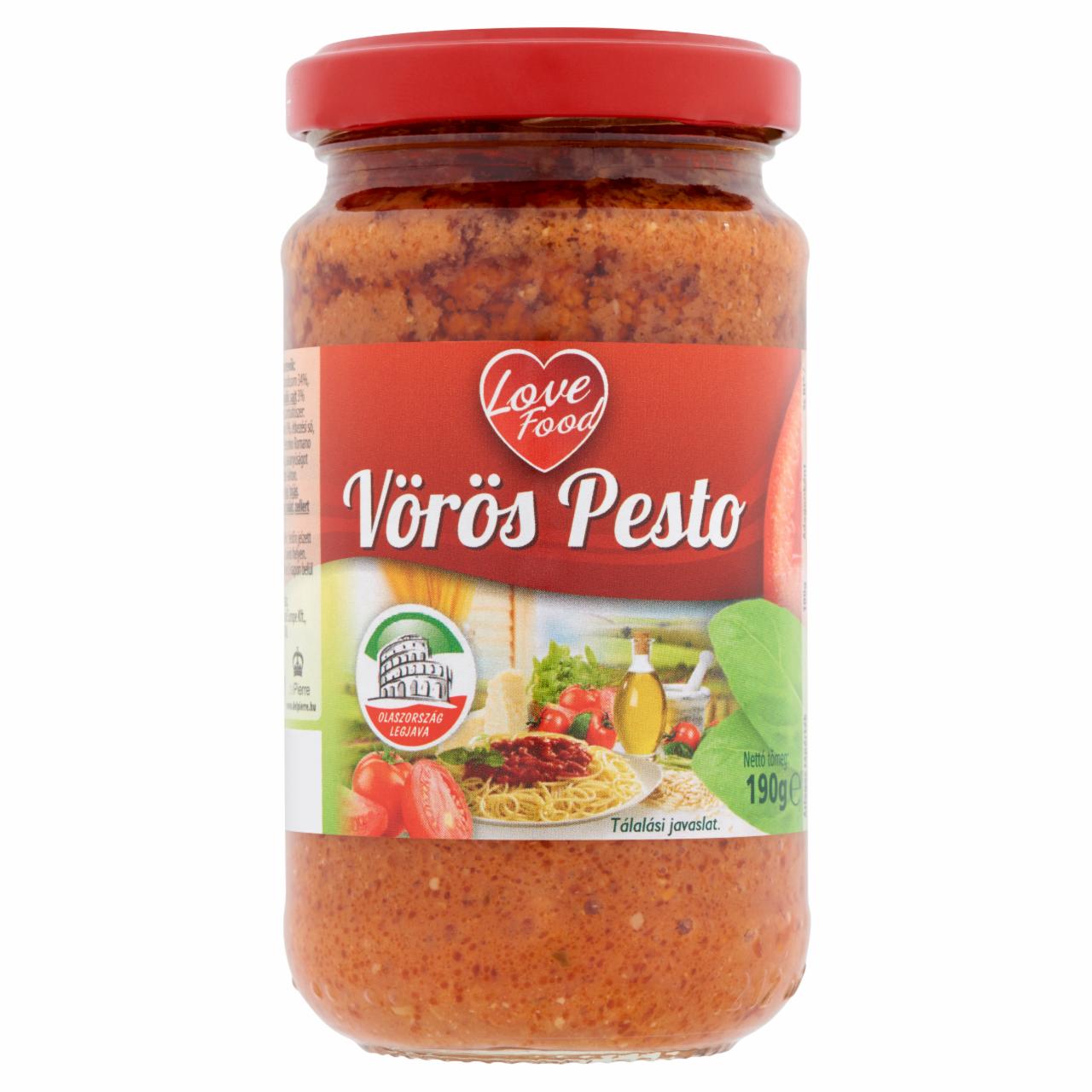 Képek - Love Food vörös pesto 190 g