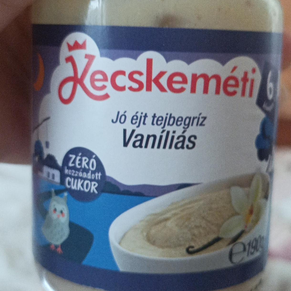 Képek - Kecskeméti Jó éjt tejbegríz vaníliás bébidesszert 6 hónapos kortól 190 g