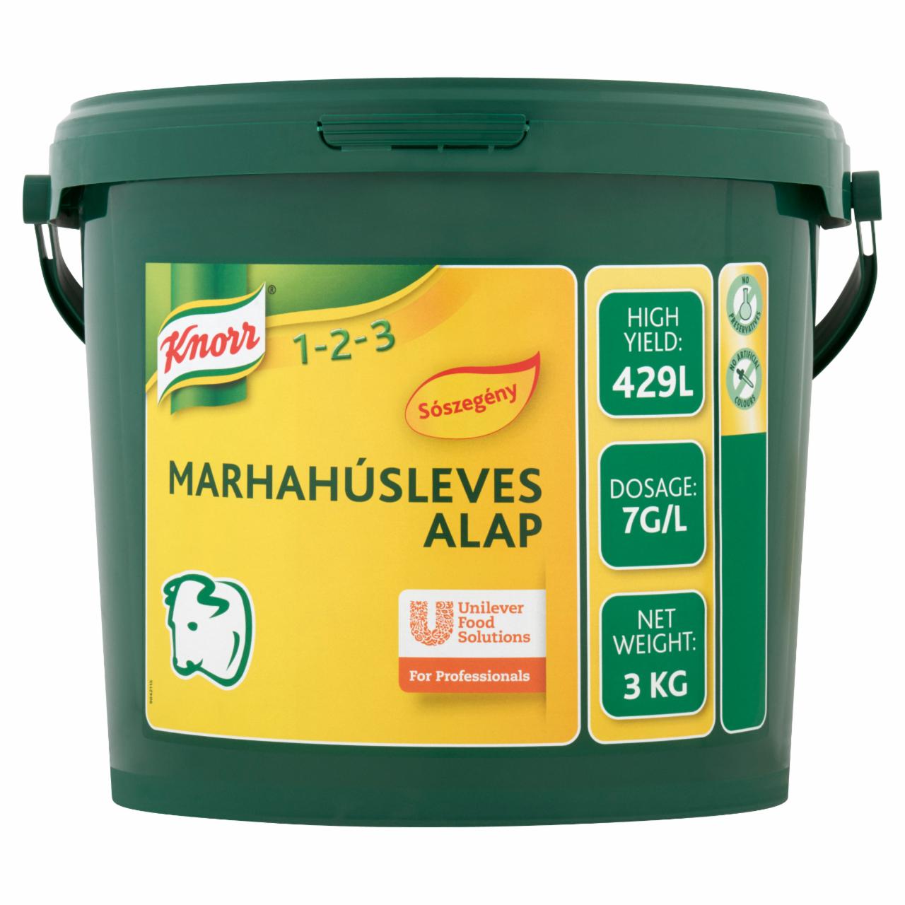 Képek - Knorr Marhahúsleves alap - sószegény 3 kg