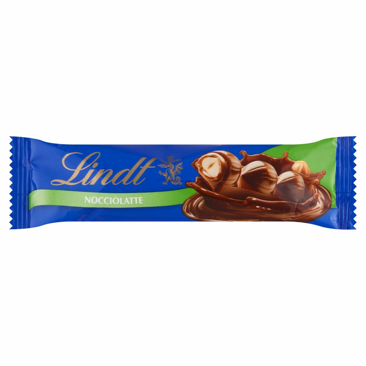 Képek - Lindt tejcsokoládé mogyorós töltelékkel és egész mogyoróval 35 g