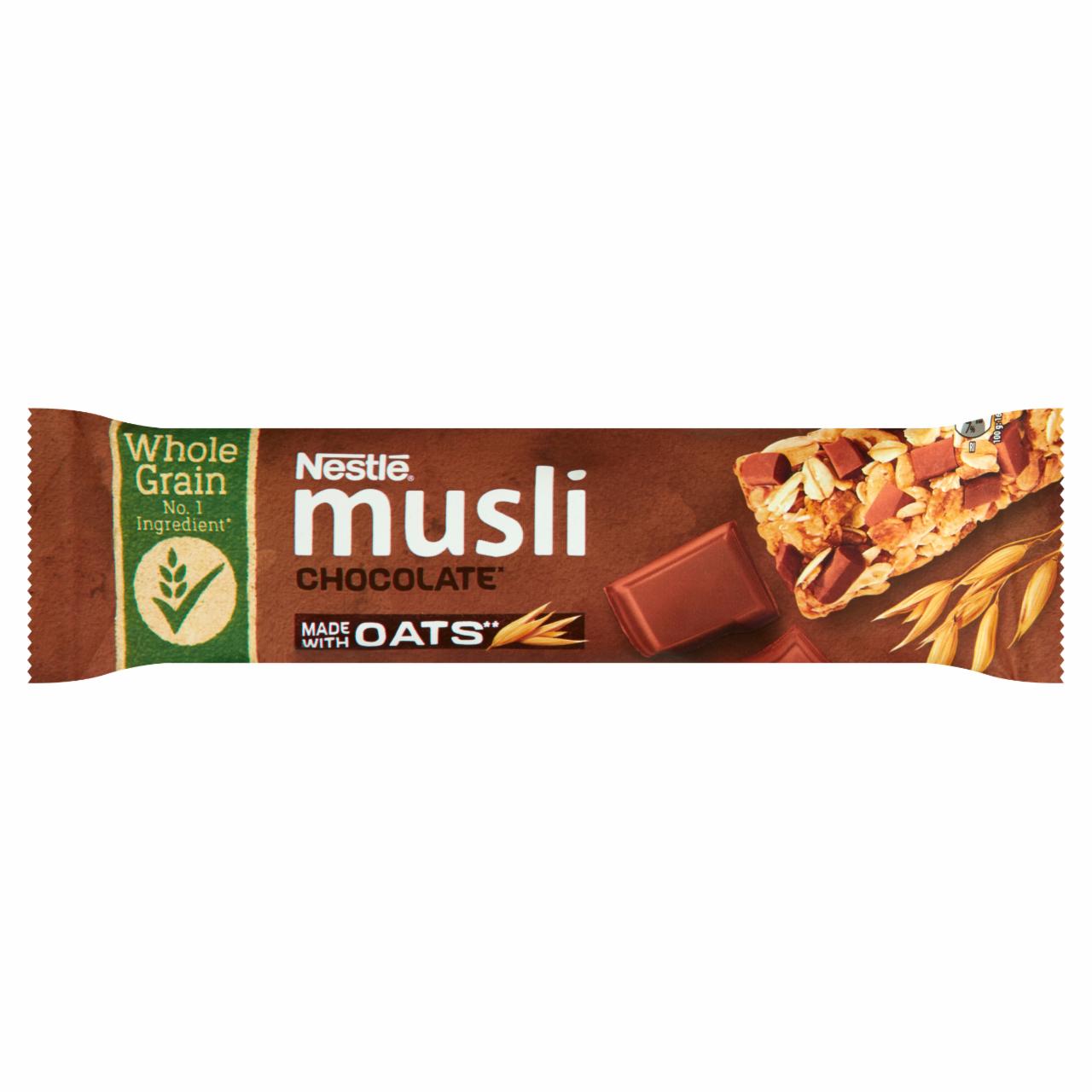 Képek - Nestlé Musli Chocolate tejcsokoládés müzliszelet reggelihez 35 g