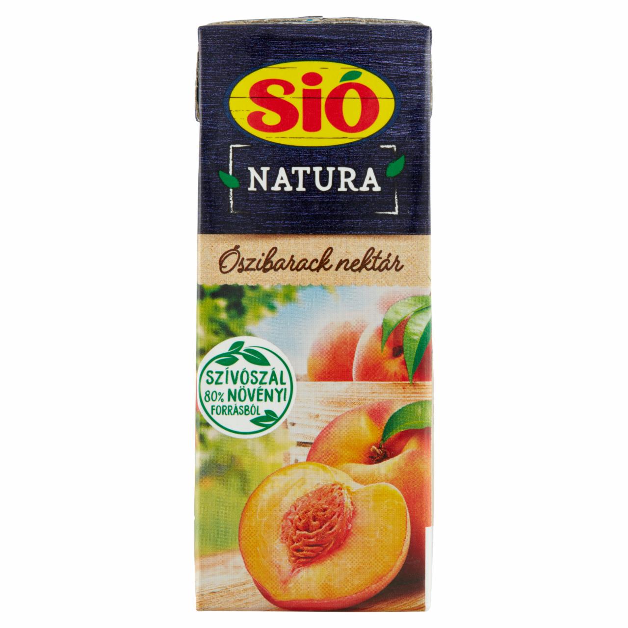 Képek - Sió Natura rostos őszibarack nektár 0,2 l