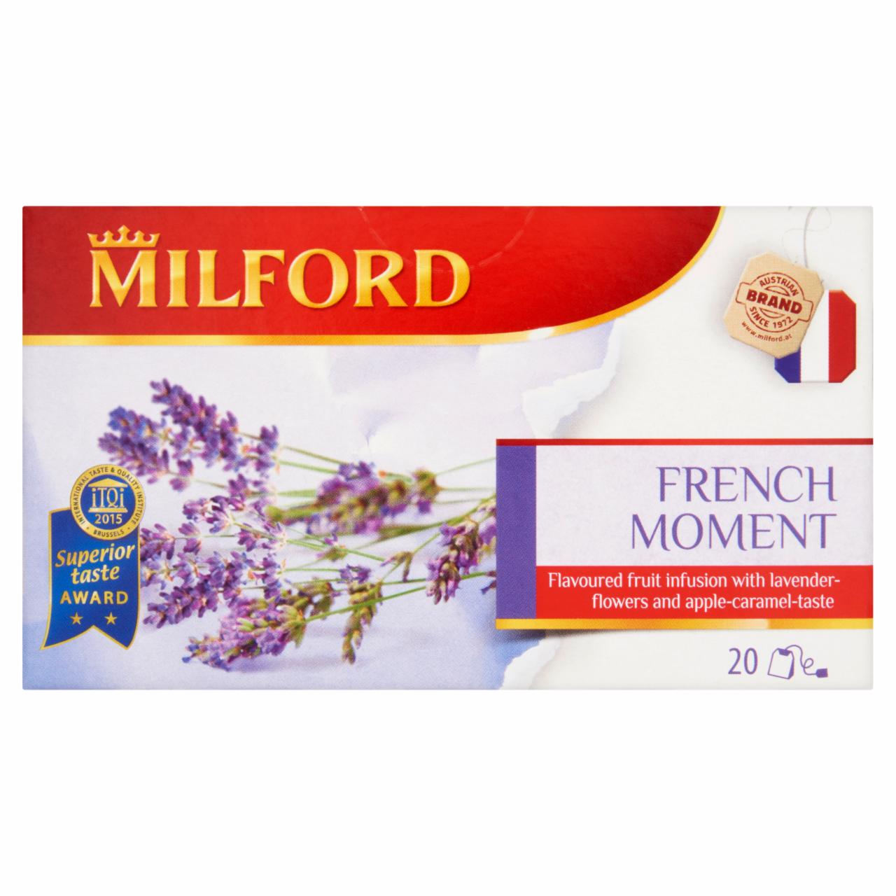 Képek - Milford French Moment levendulavirág, alma és karamell ízesítésű gyümölcstea 20 filter 50 g