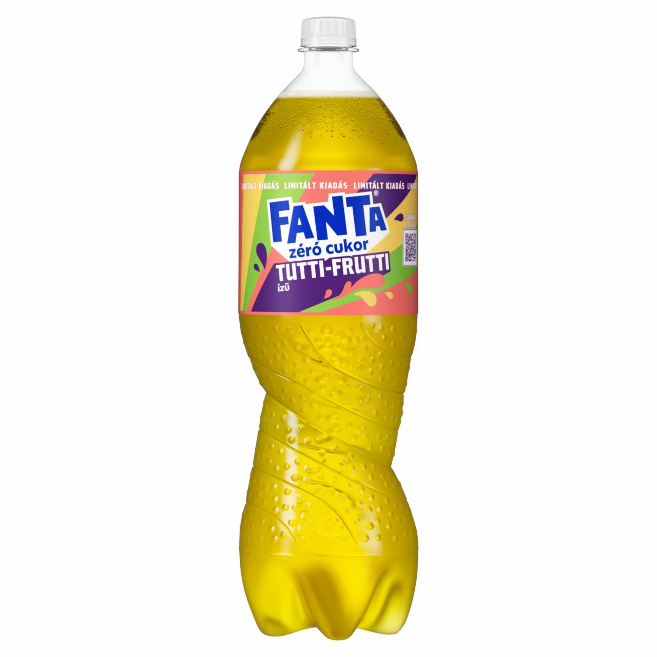Képek - Fanta tutti-frutti ízű szénsavas energiamentes üdítőital édesítőszerekkel 1,75 l