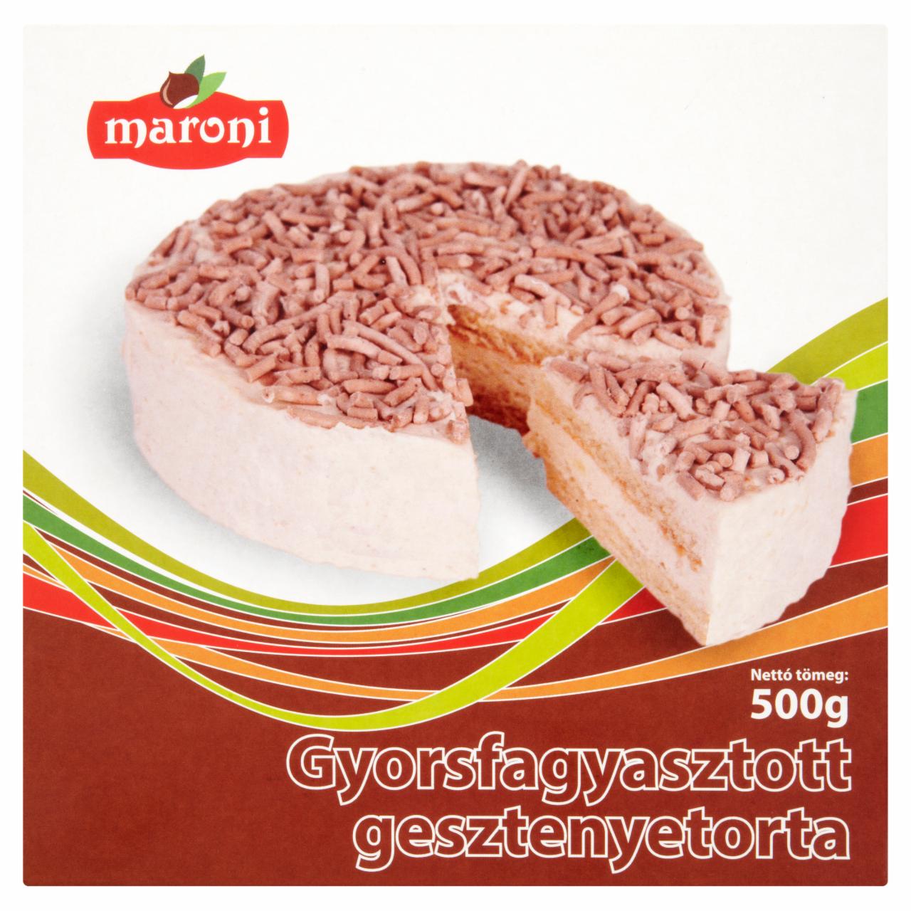 Képek - Maroni gyorsfagyasztott gesztenyetorta 500 g