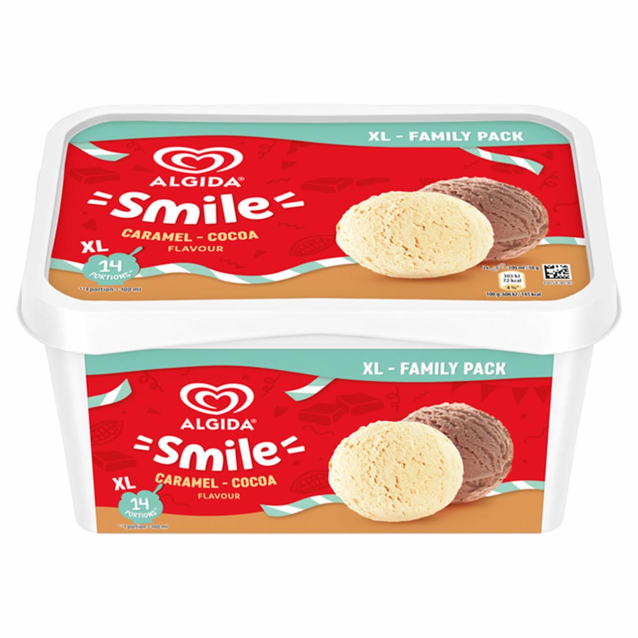 Képek - Algida Smile jégkrém Karamell-Kakaó ízű 1400 ml