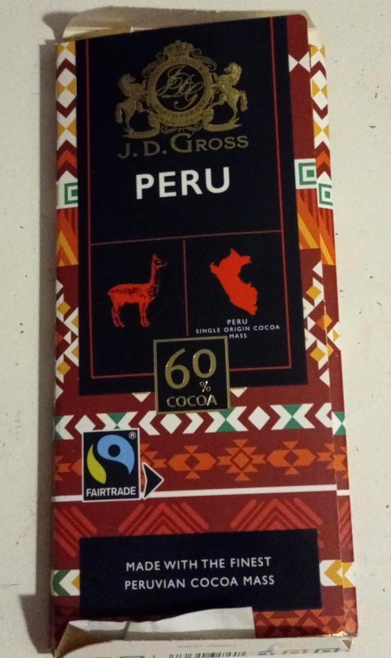 Képek - Étcsokoládé Peru 60% J.D. Gross