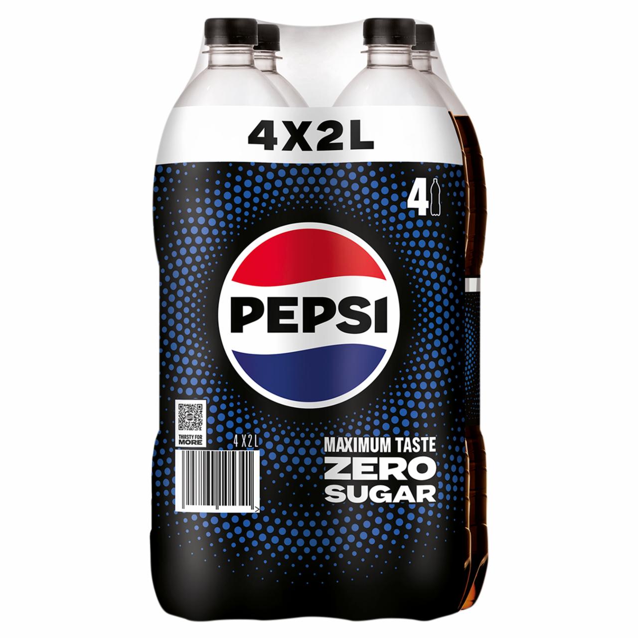 Képek - Pepsi Zero colaízű energiamentes szénsavas üdítőital édesítőszerekkel 4 x 2 l
