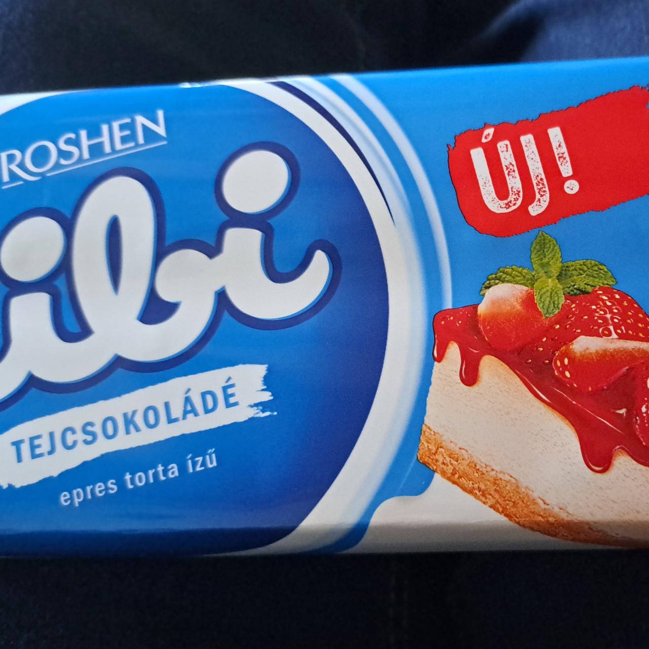Képek - Tibi epres torta ízű tejcsokoládé Roshen