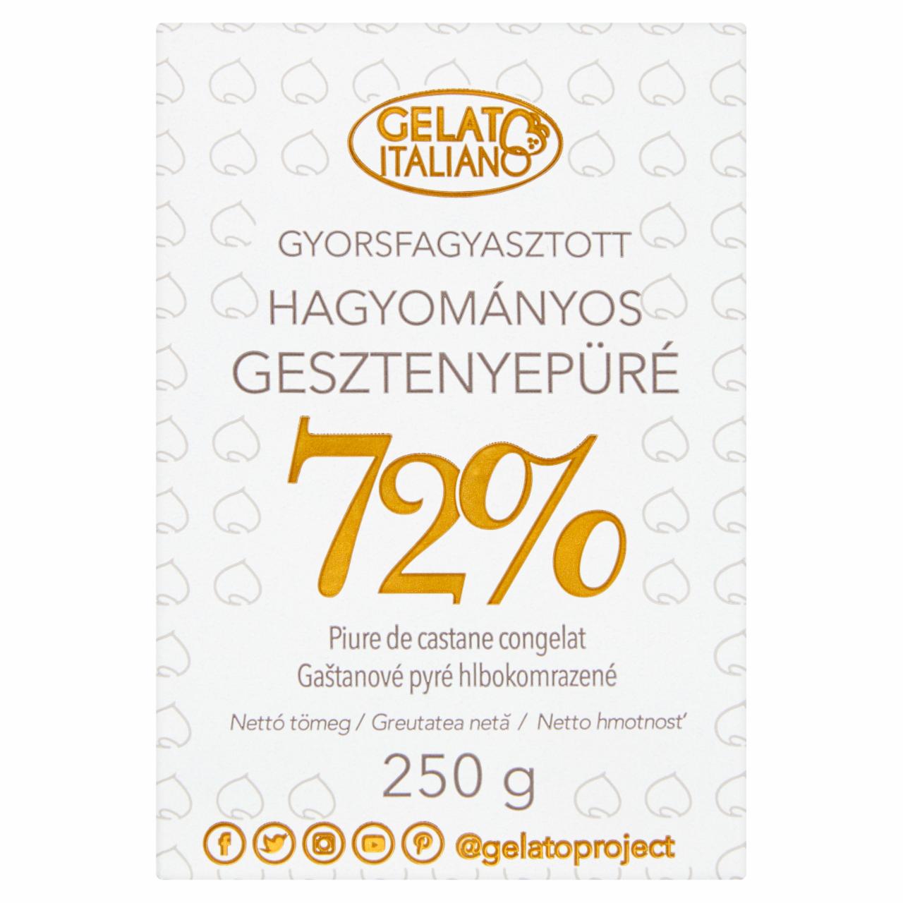 Képek - Gelato Italiano gyorsfagyasztott hagyományos gesztenyepüré 250 g