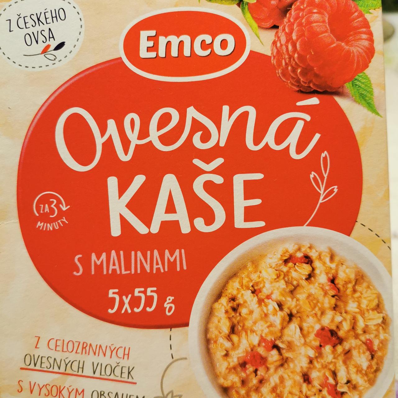 Képek - Ovesná kaše s malinami Emco