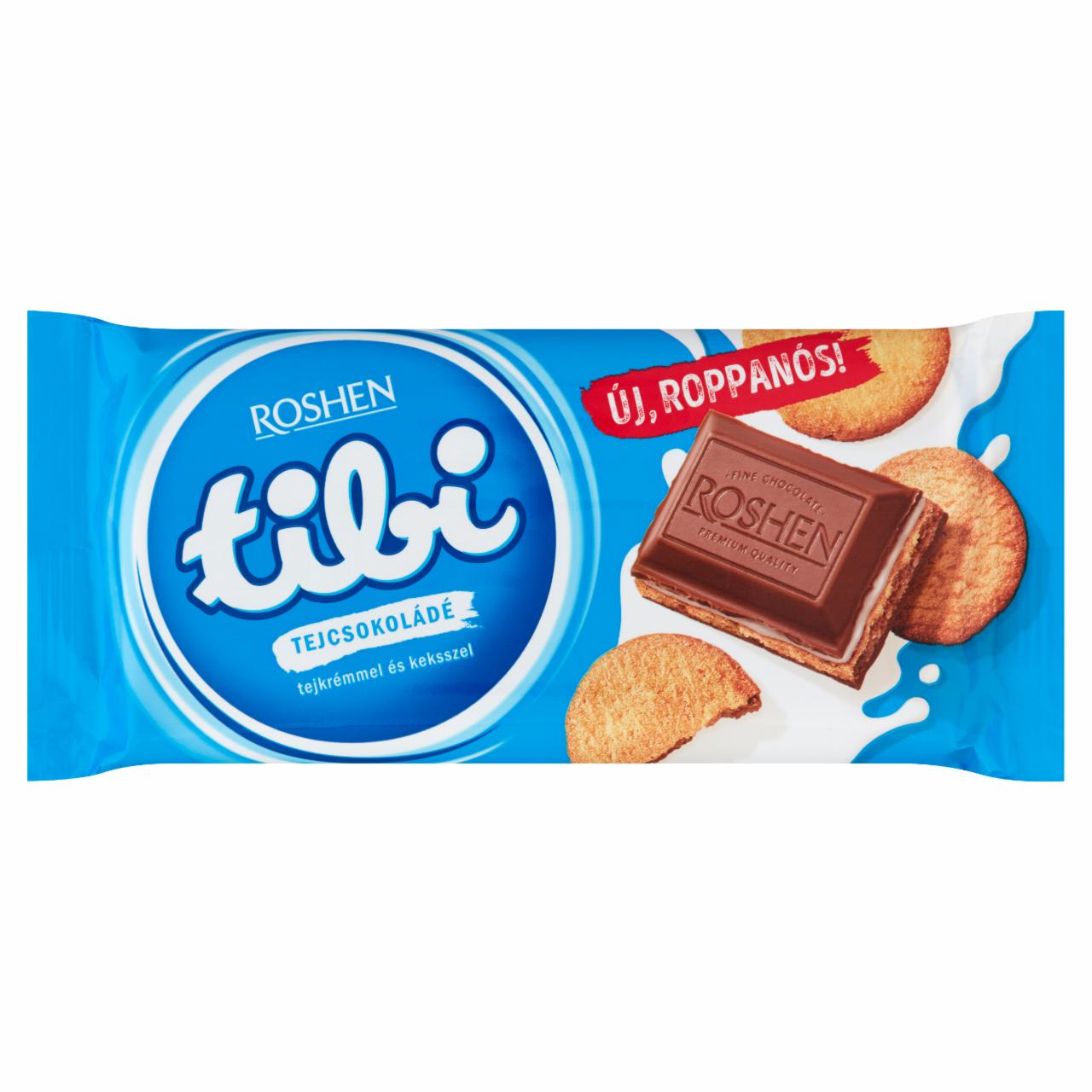 Képek - Tibi tejcsokoládé tejkrémmel és keksszel 100 g