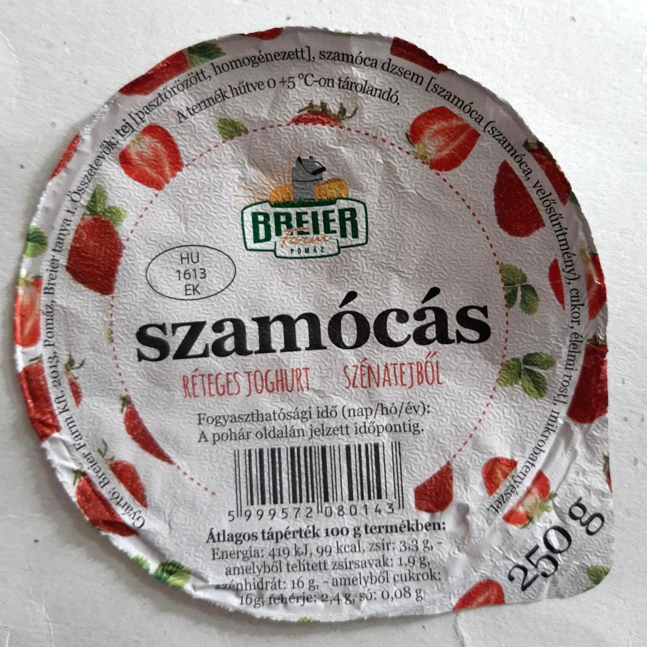 Képek - Szamócás réteges joghurt szénatejből Breier