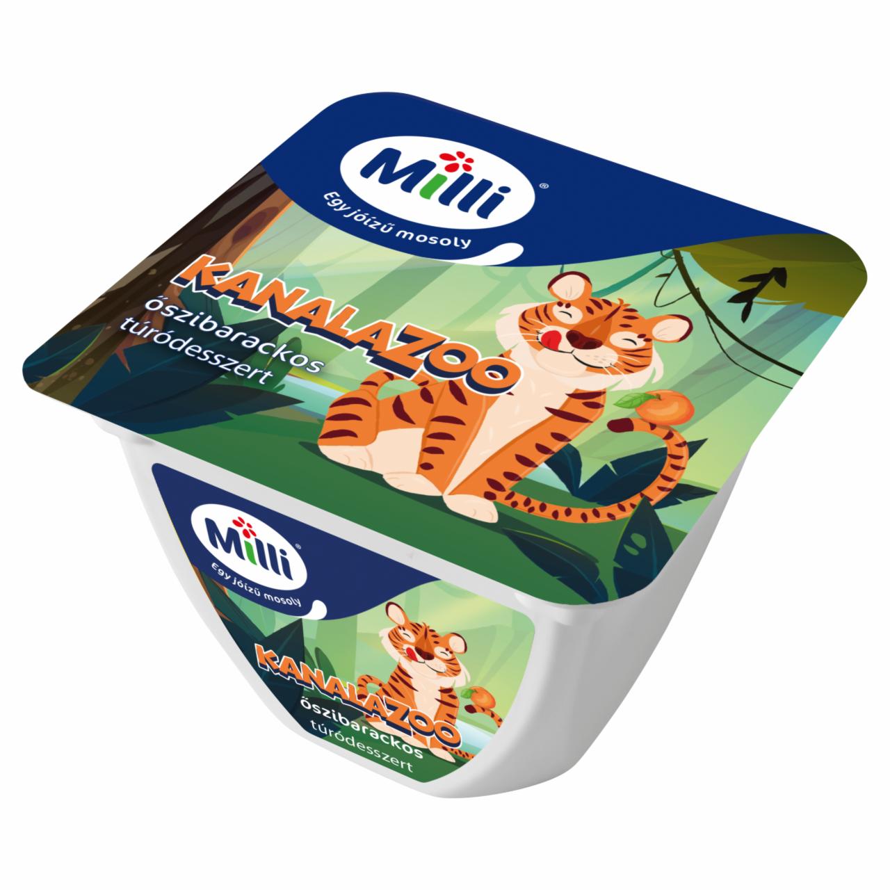 Képek - Milli Kanalazoo őszibarackos túródesszert 150 g