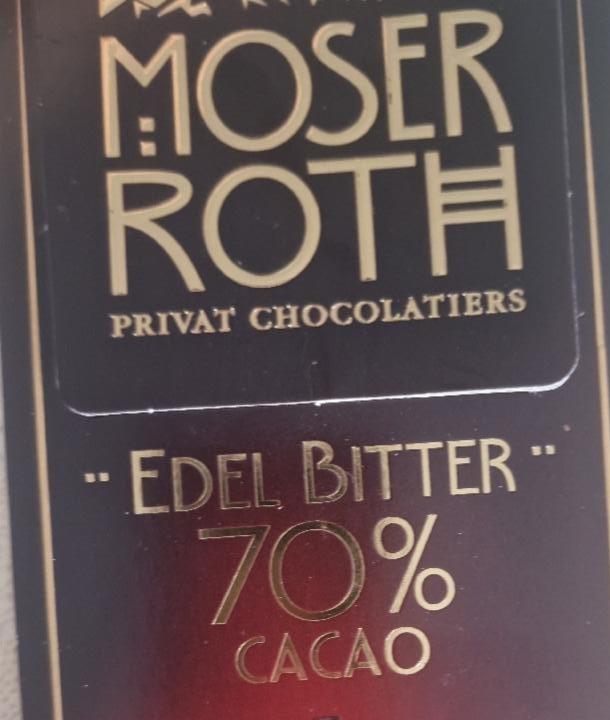 Képek - Noir 70% cacao chocolate Moser Roth