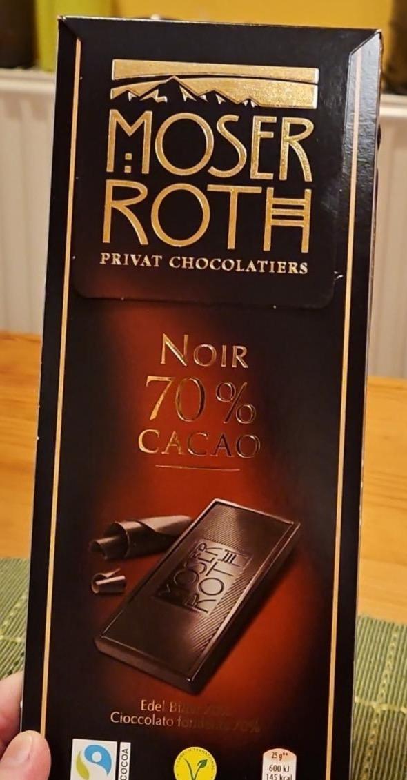 Képek - Noir 70% cacao chocolate Moser Roth