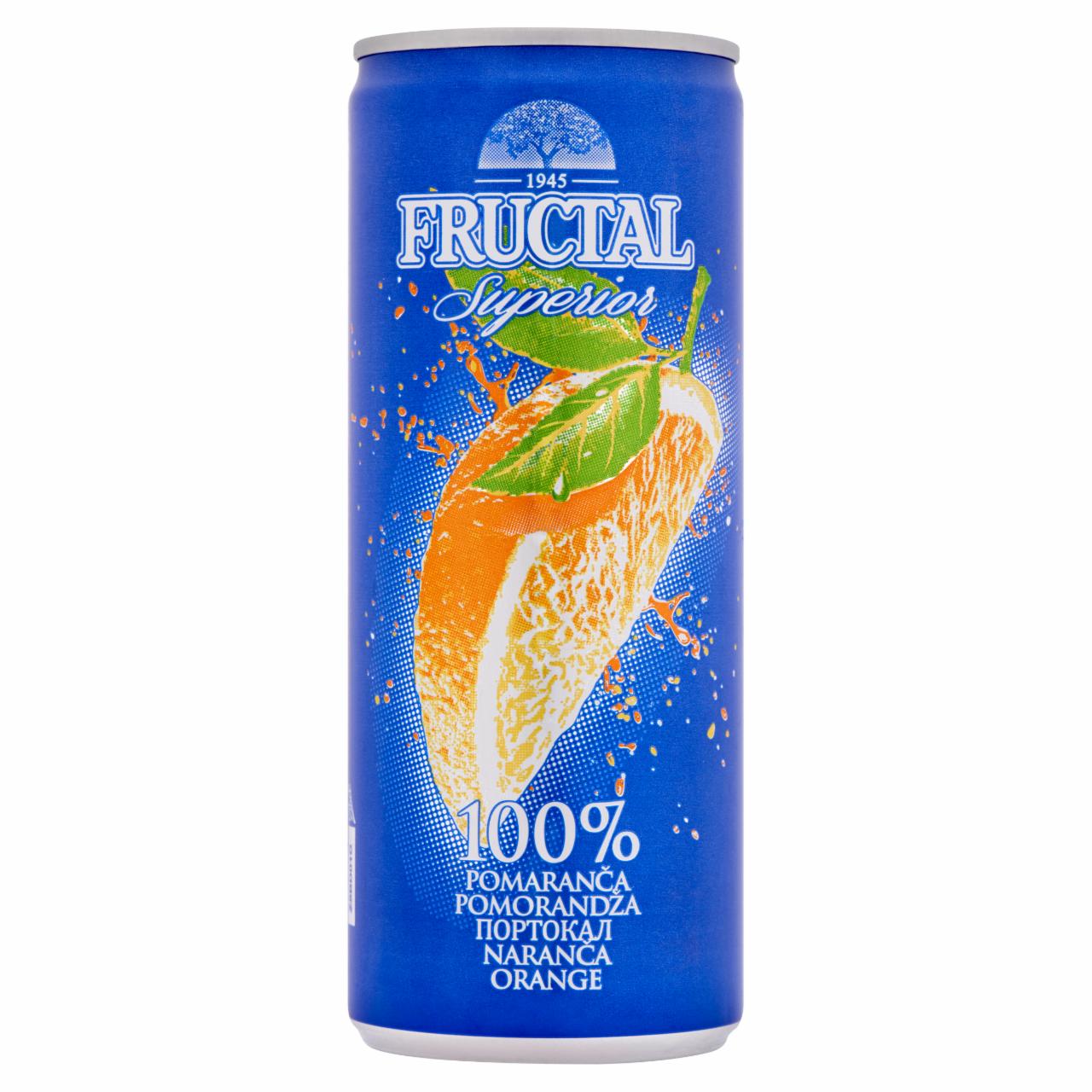 Képek - Fructal Superior 100% narancslé 250 ml