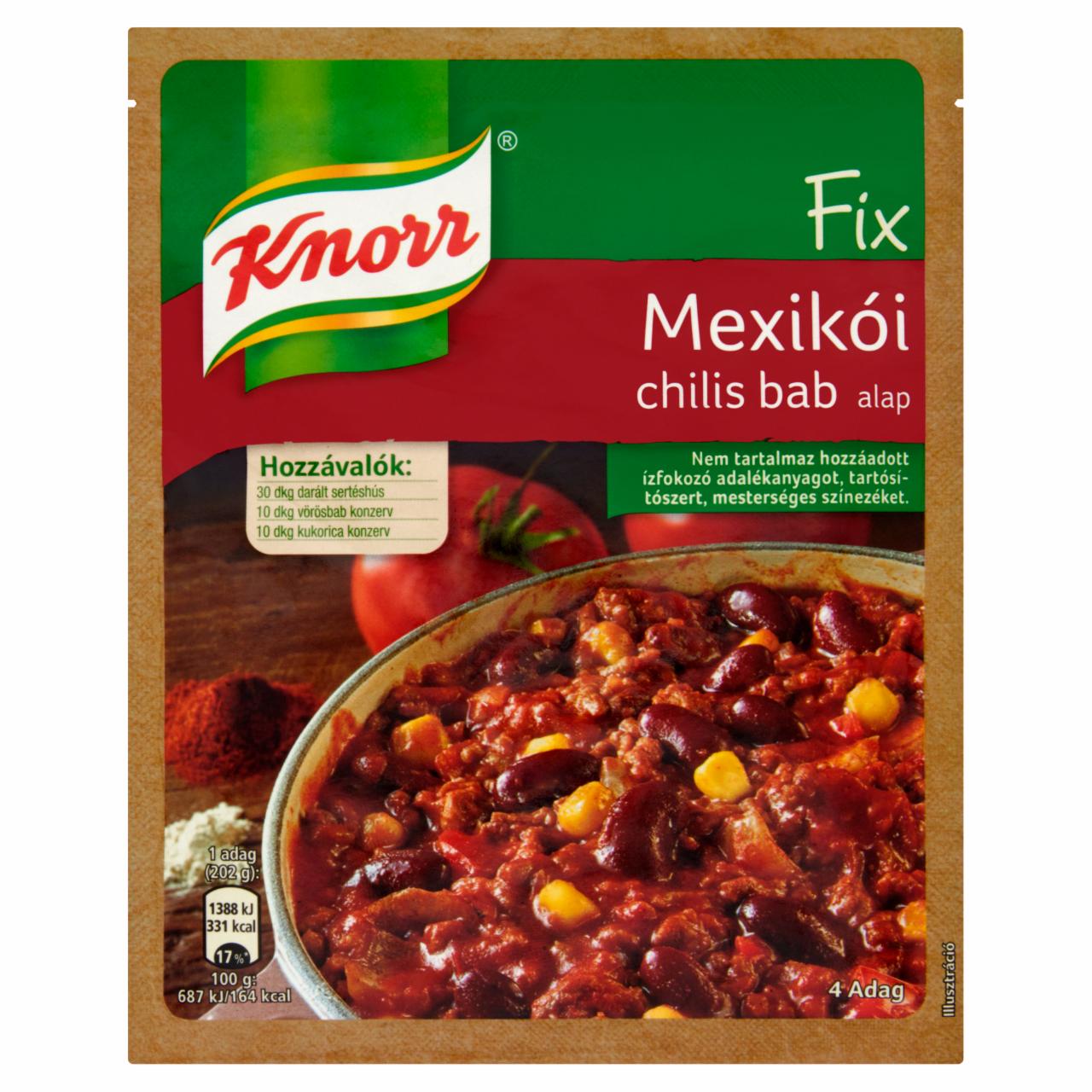 Képek - Knorr mexikói chilis bab alap 50 g