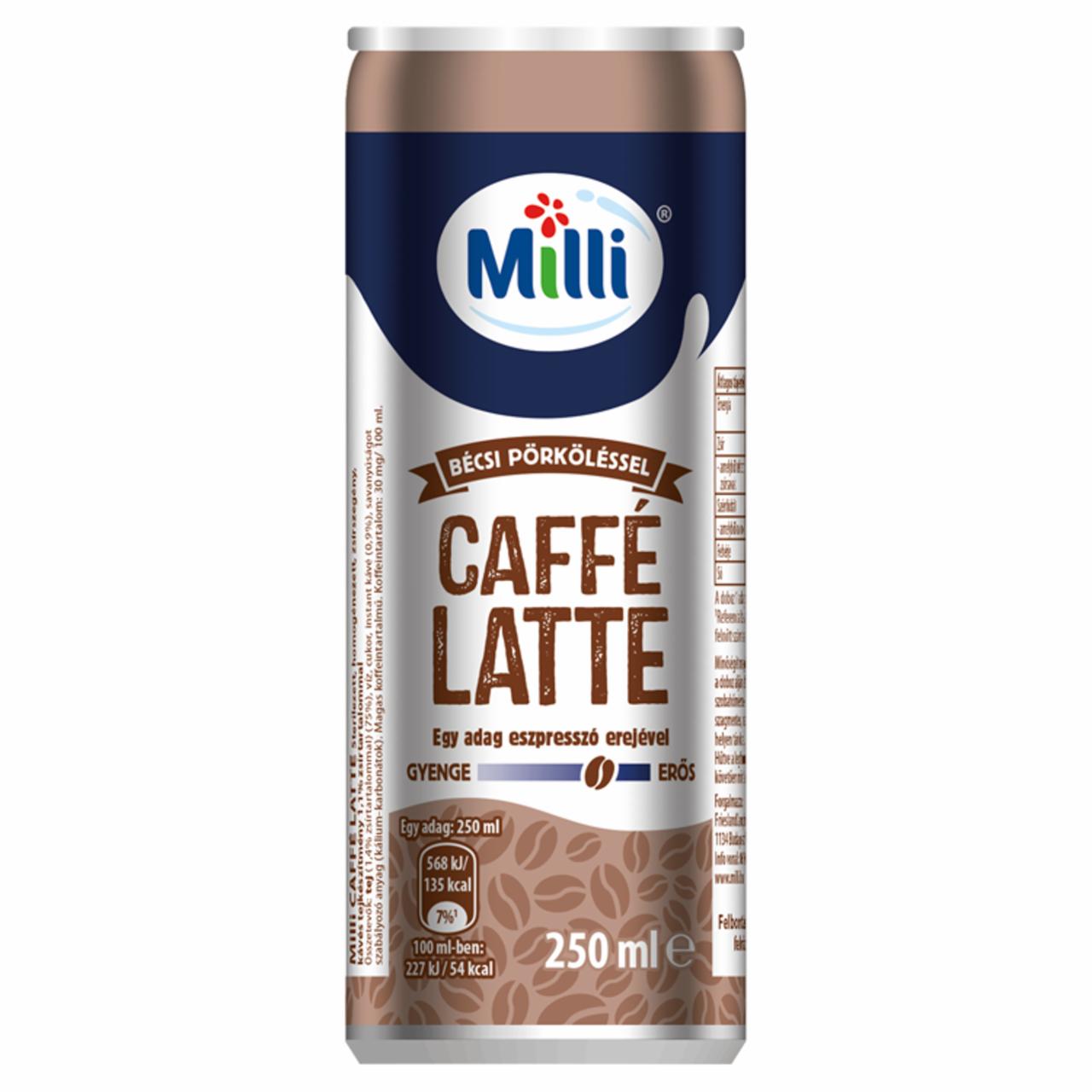Képek - Milli Caffé Latte kávés tejkészítmény 250 ml