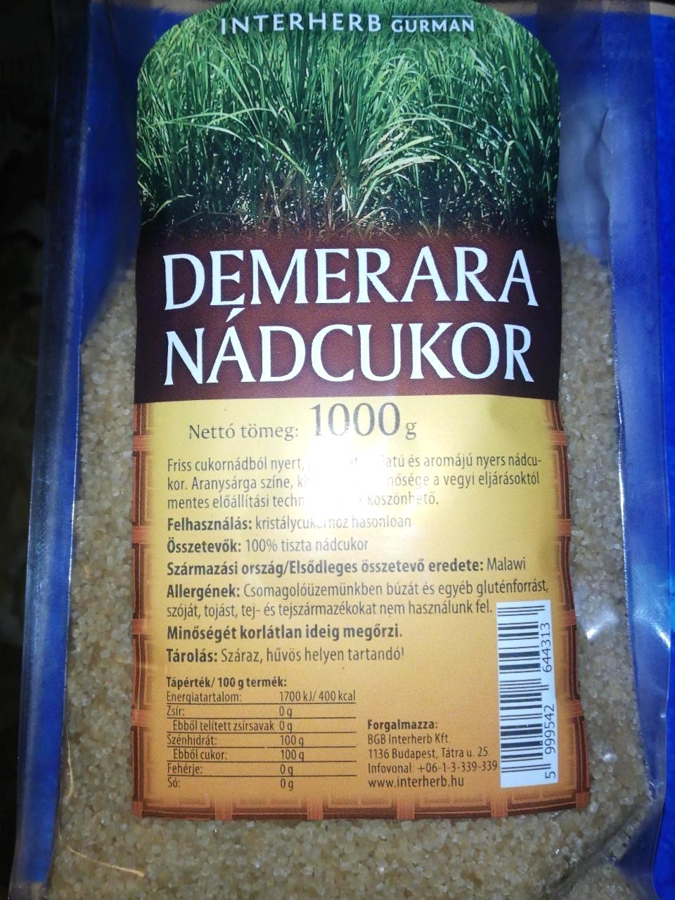 Képek - Demerara nádcukor Interherb Gurman