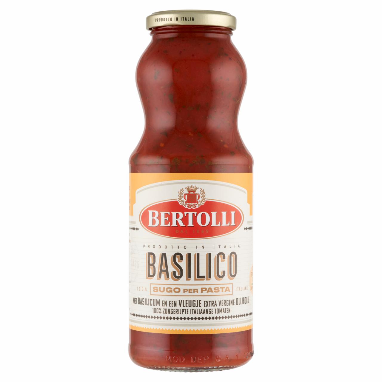 Képek - Bertolli bazsalikomos tésztaszósz extraszűz olívaolajjal, napon érlelt olasz paradicsomból 670 g 