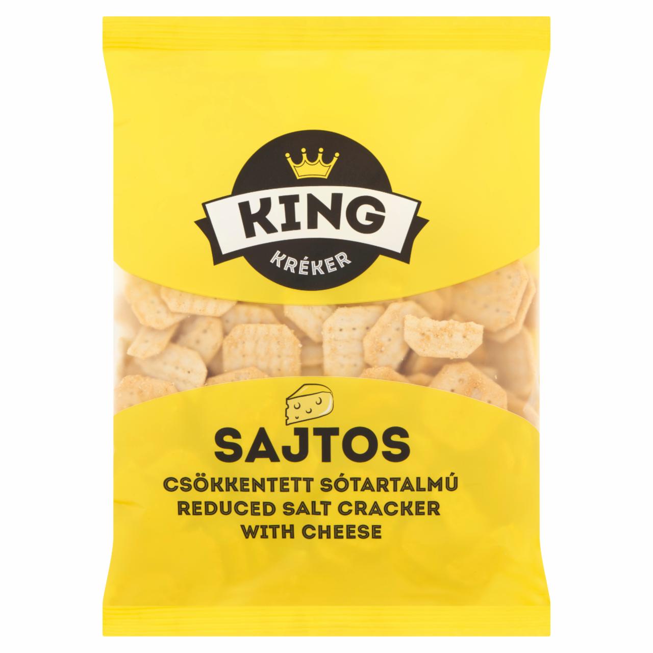 Képek - King csökkentett sótartalmú sajtos kréker 100 g