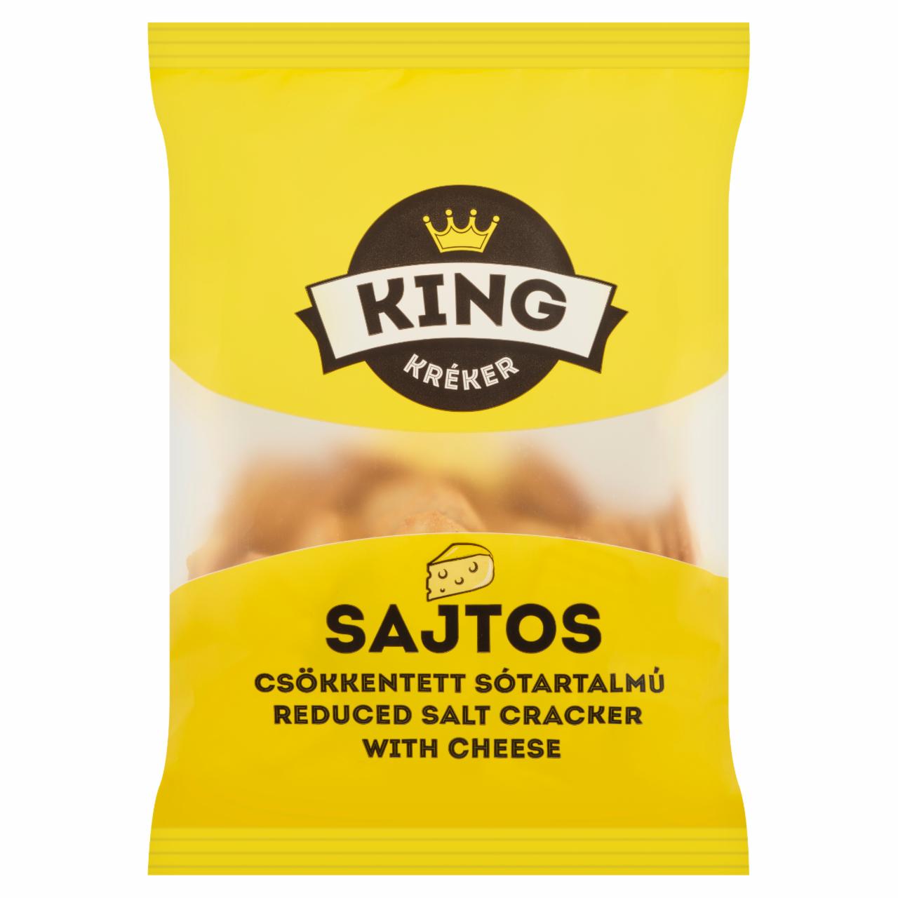 Képek - King csökkentett sótartalmú sajtos kréker 100 g