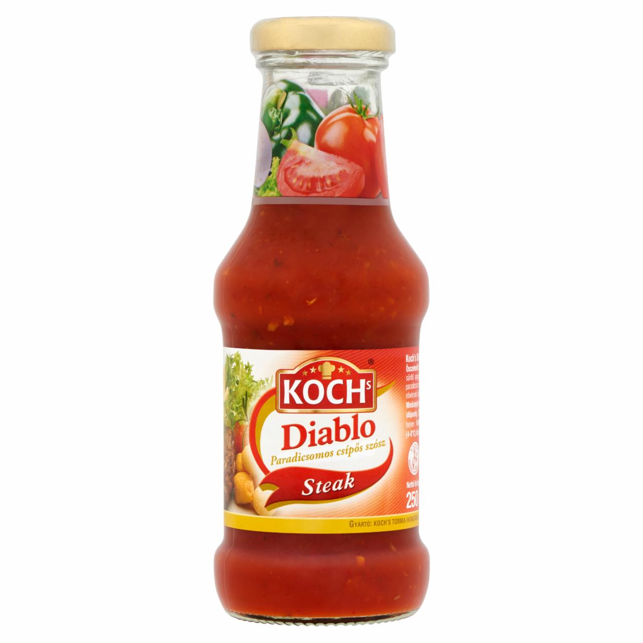 Képek - KOCHs Diablo paradicsomos csípős szósz sültekhez és tésztákhoz 250 ml