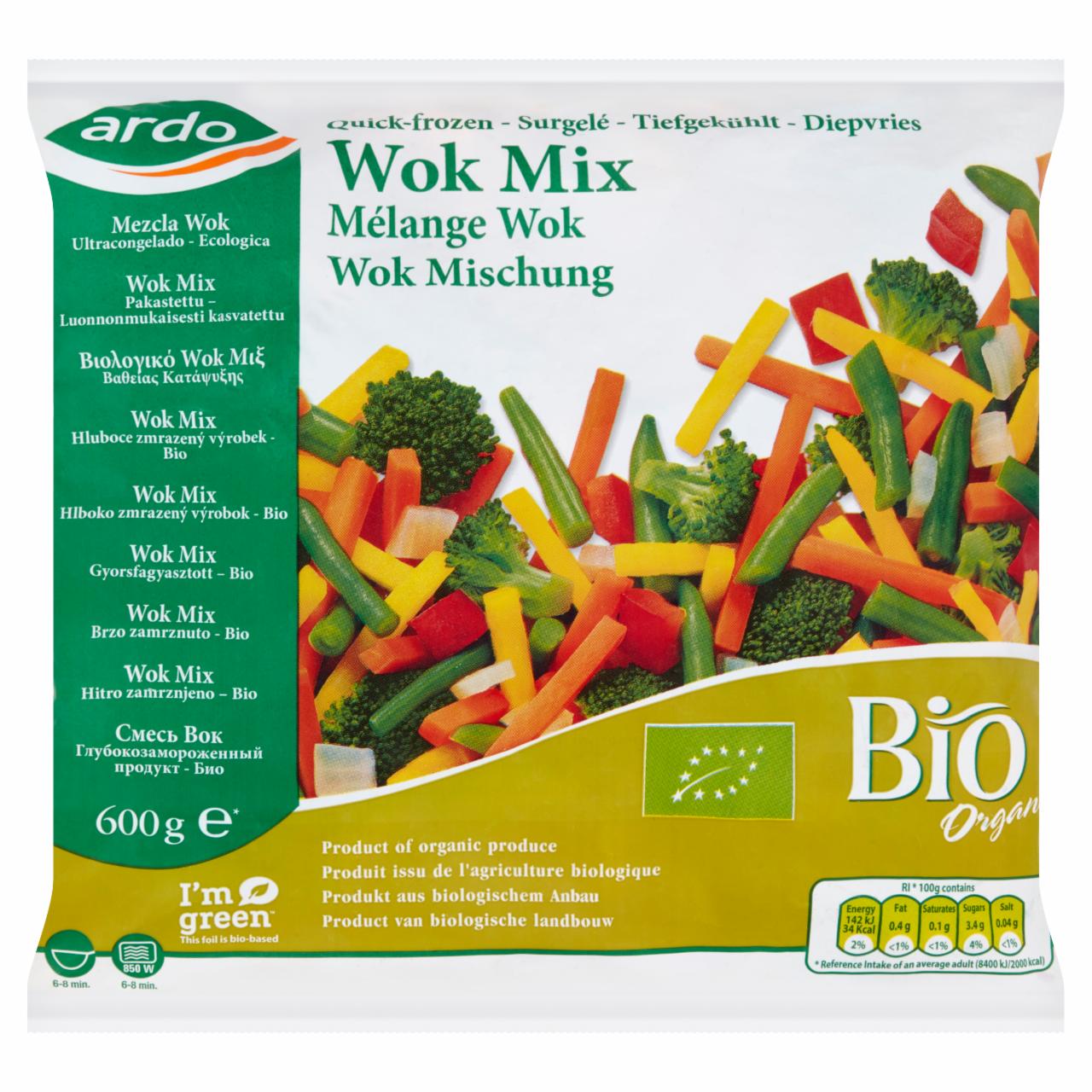 Képek - Ardo gyorsfagyasztott BIO wok mix 600 g