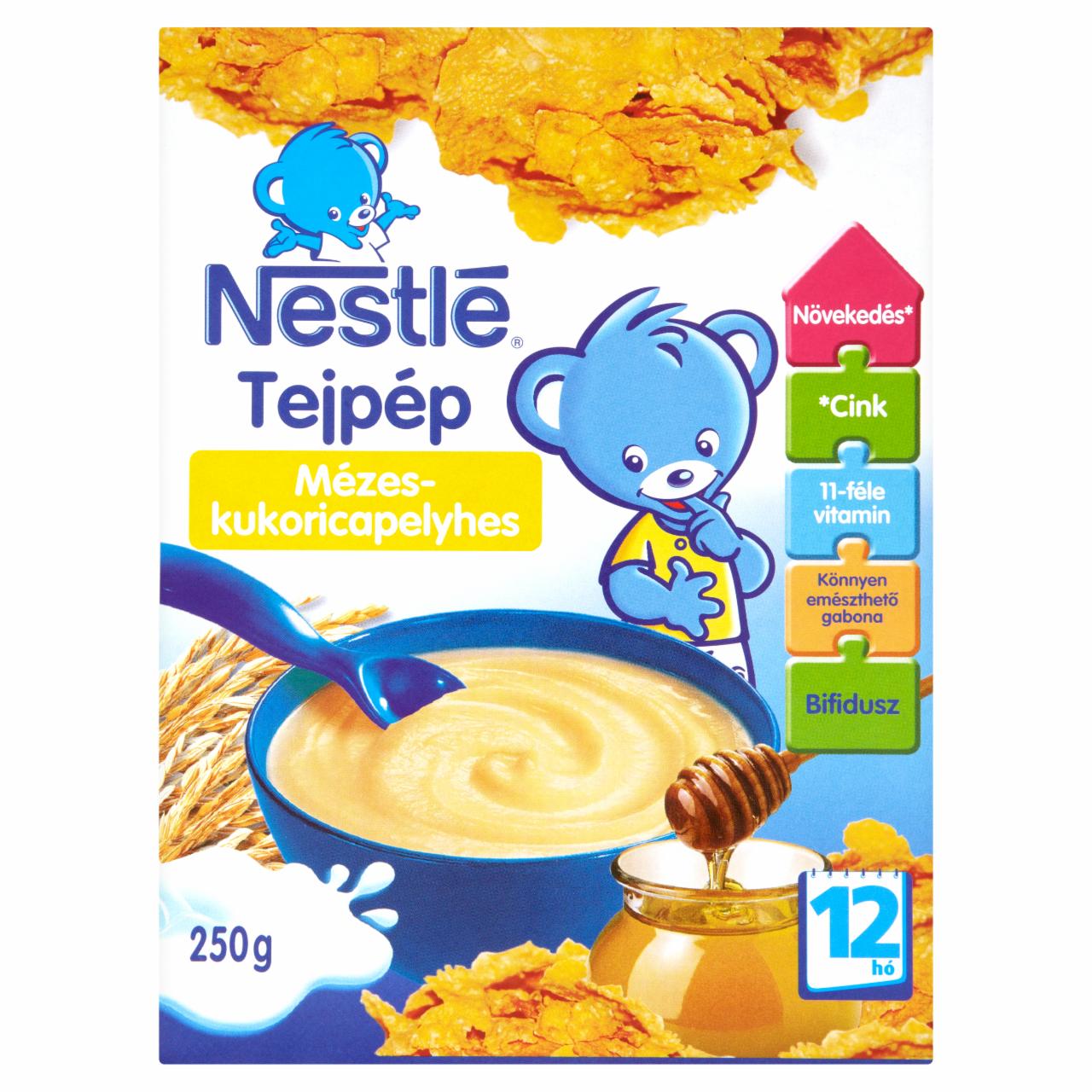 Képek - Nestlé mézes-kukoricapelyhes tejpép 12 hónapos kortól 250 g
