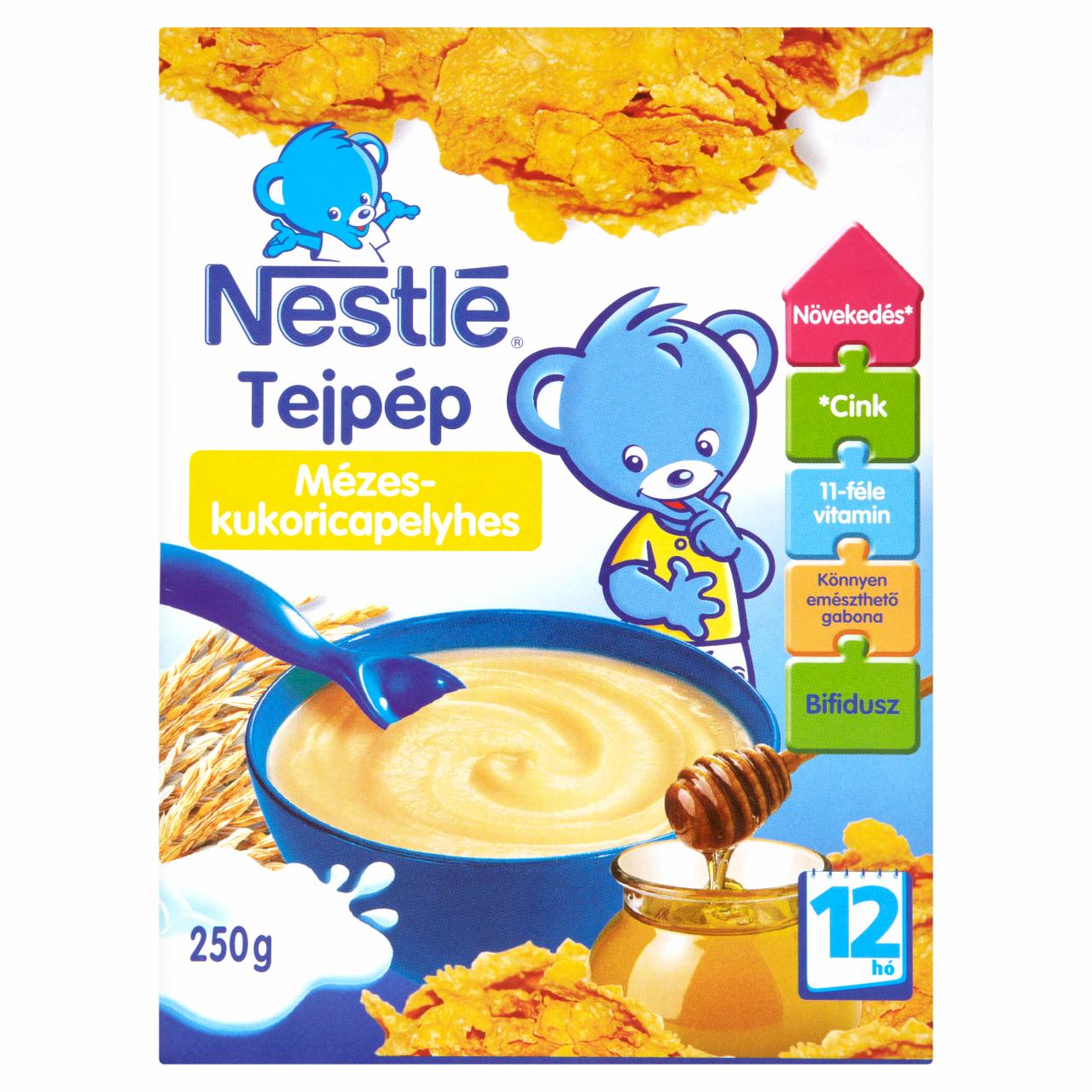 Képek - Nestlé mézes-kukoricapelyhes tejpép 12 hónapos kortól 250 g