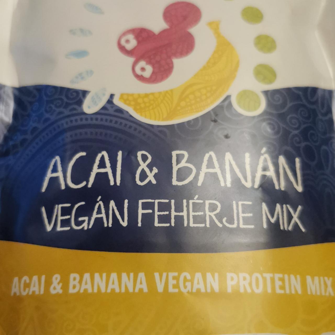 Képek - Vegan protein mix Acai & banán Organiqa