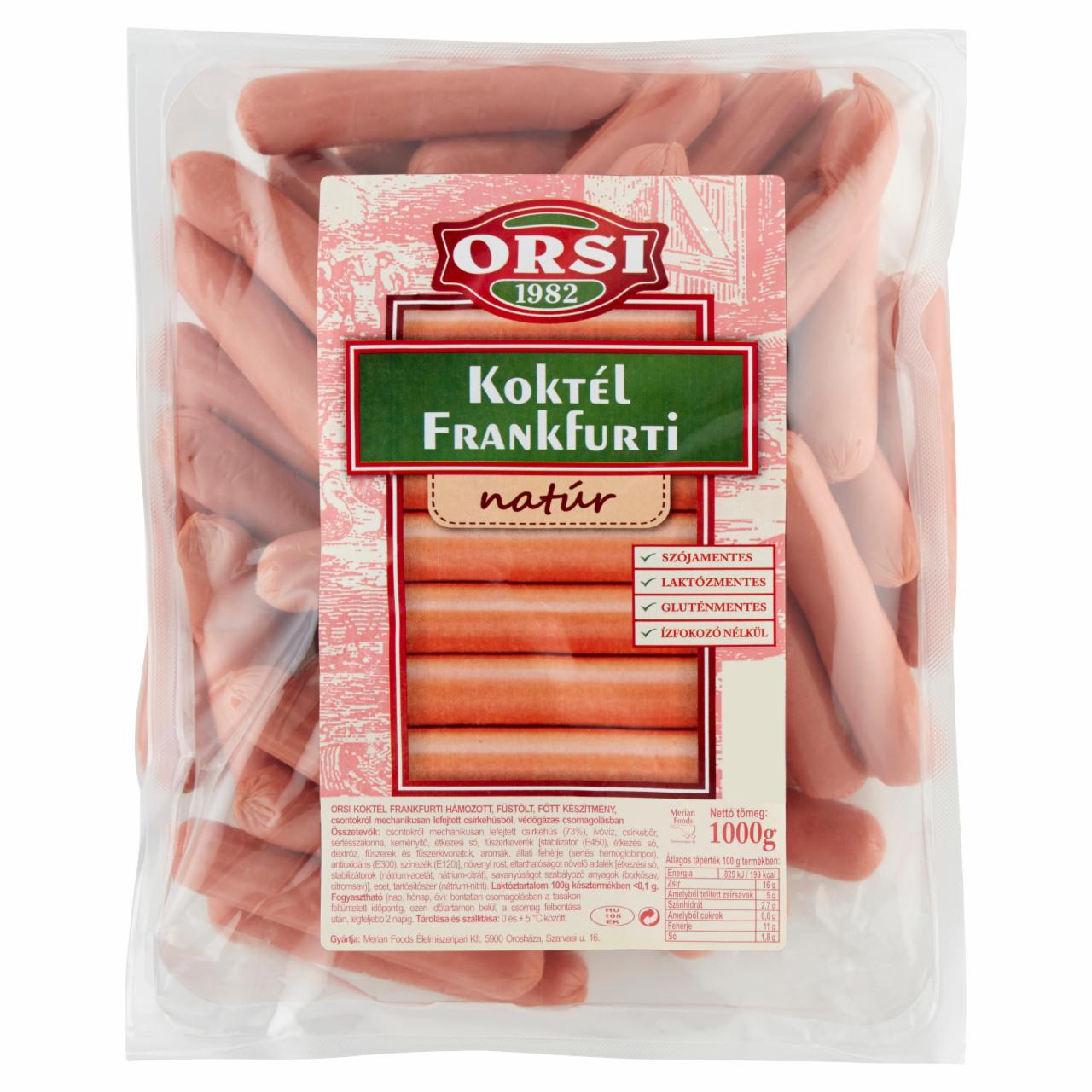 Képek - Orsi natúr koktél frankfurti 1000 g